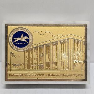 United States Post Office Department Paperweight Richmond Virginia Vintage 1970